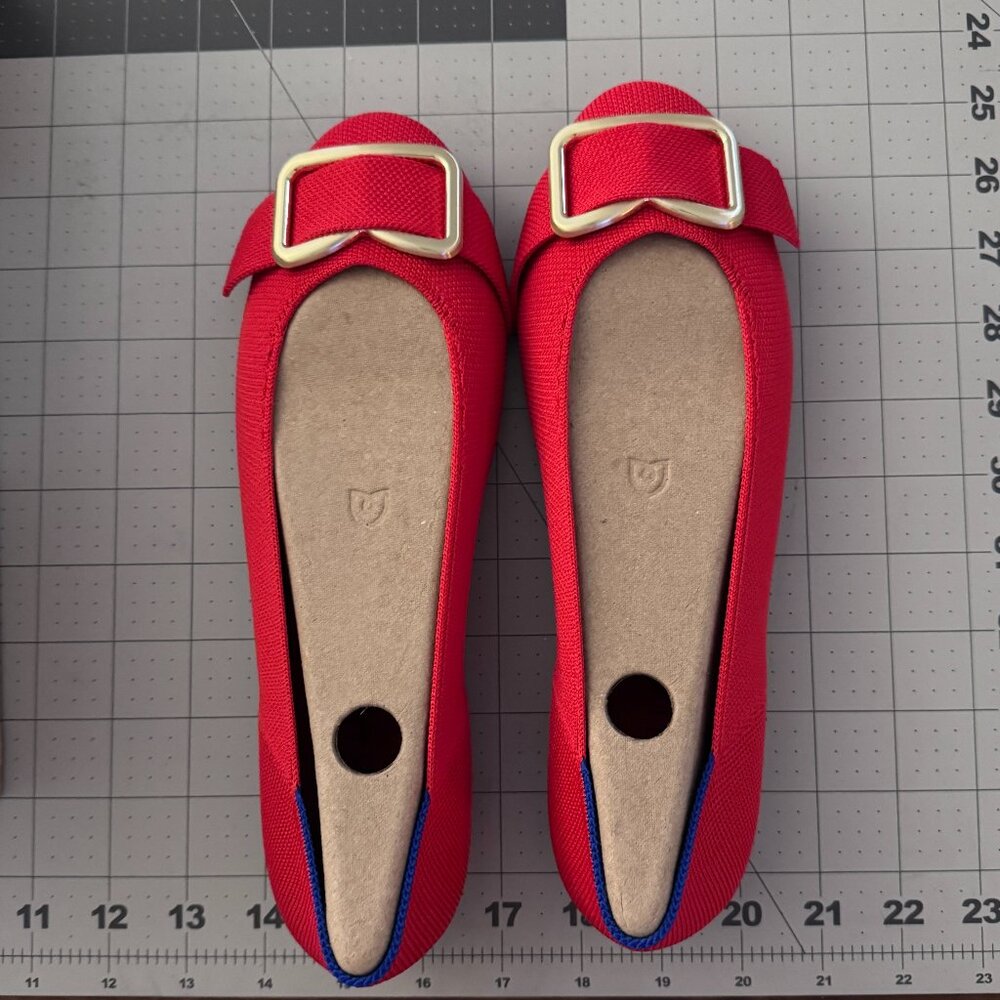 New - Never Worn Rothy's Red Flat Size 8